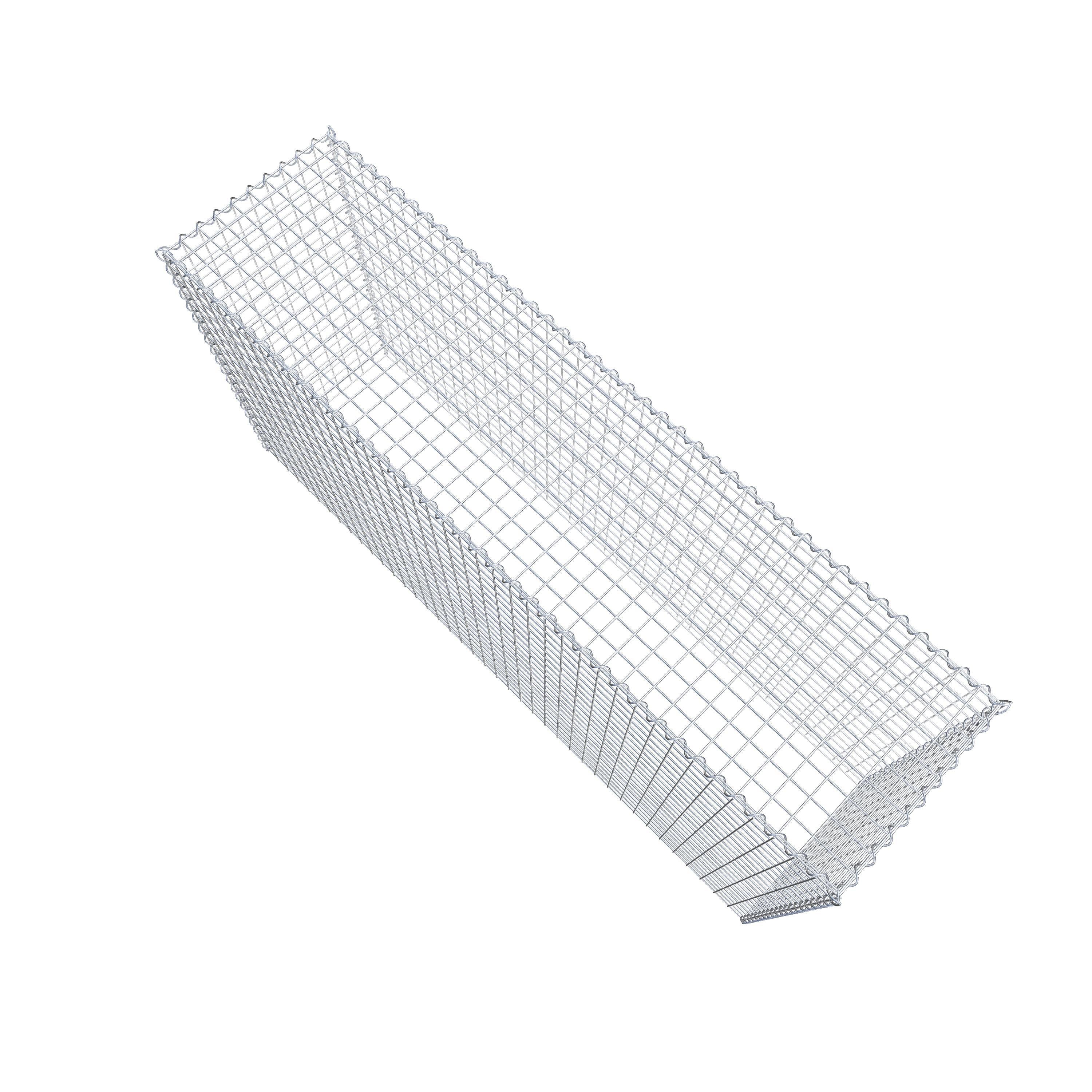 Gabião tipo 3 200 cm x 100 cm x 50 cm (C x A x P), malhagem 5 cm x 5 cm, espiral