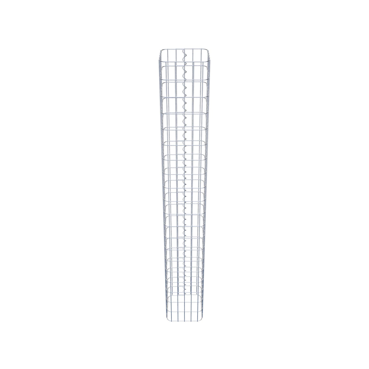 Columna rectangular de gaviones galvanizados en caliente, 27 cm x 27 cm, 200 cm de altura, MW 5 cm x 10 cm
