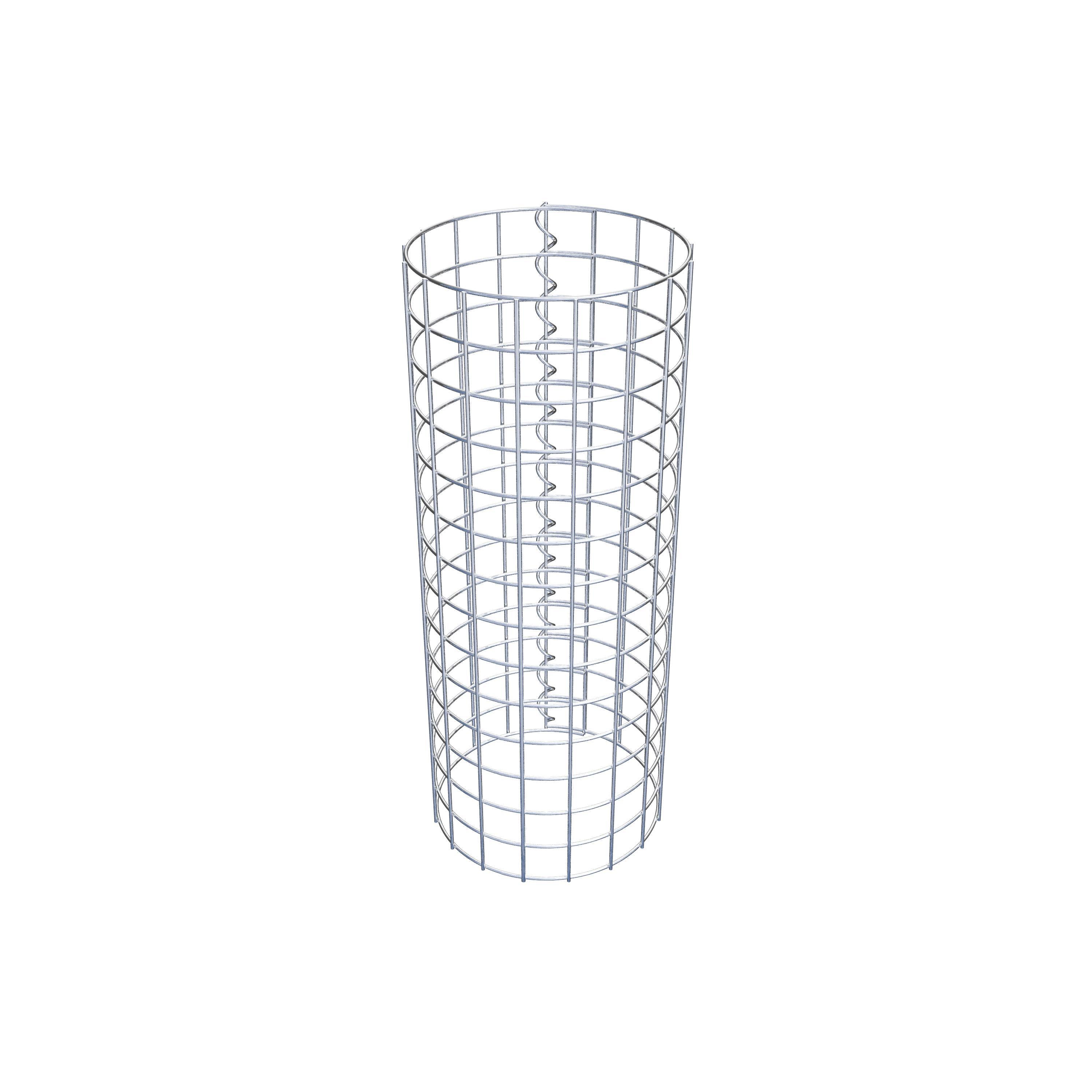 Coluna de gabião diâmetro 27 cm MW 5 x 5 cm redondo