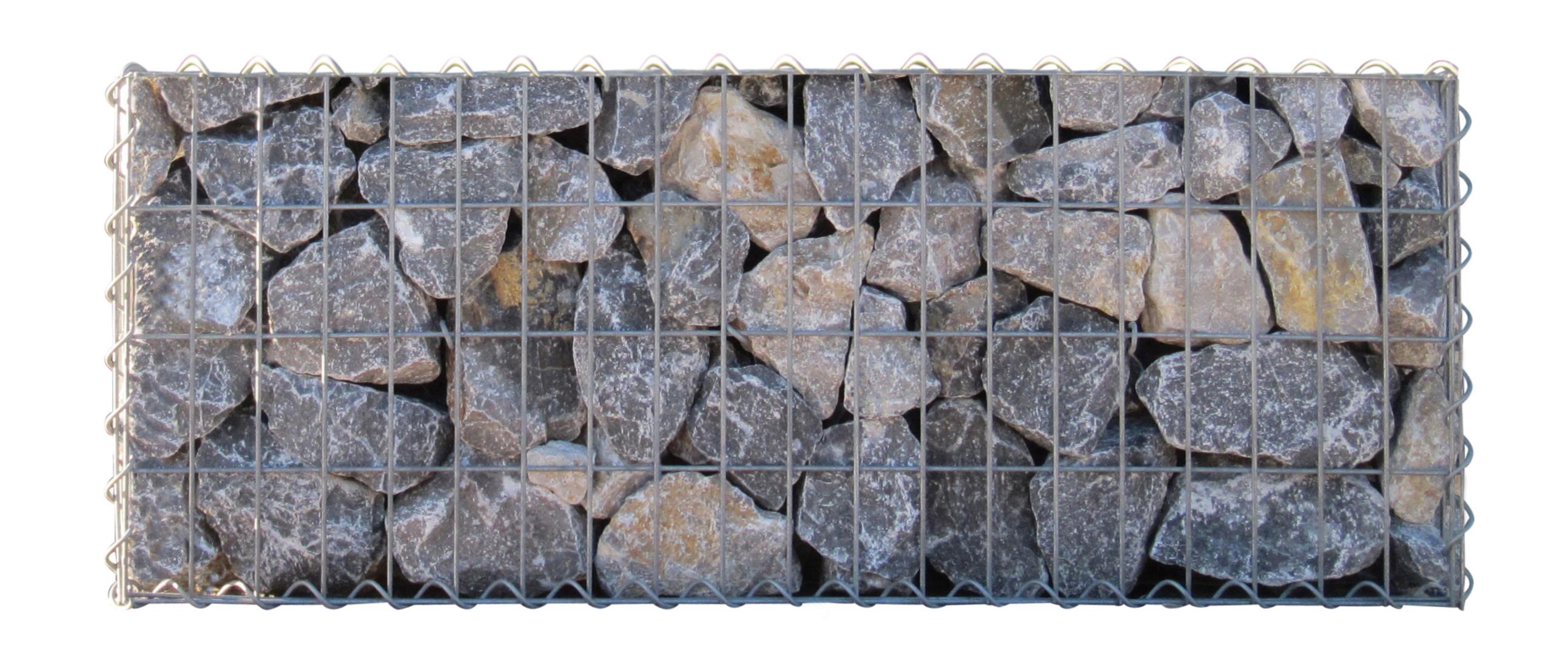 Gabion 100 cm x 40 cm x 30 cm (L x H x P), mailles 5 cm x 10 cm, spirale