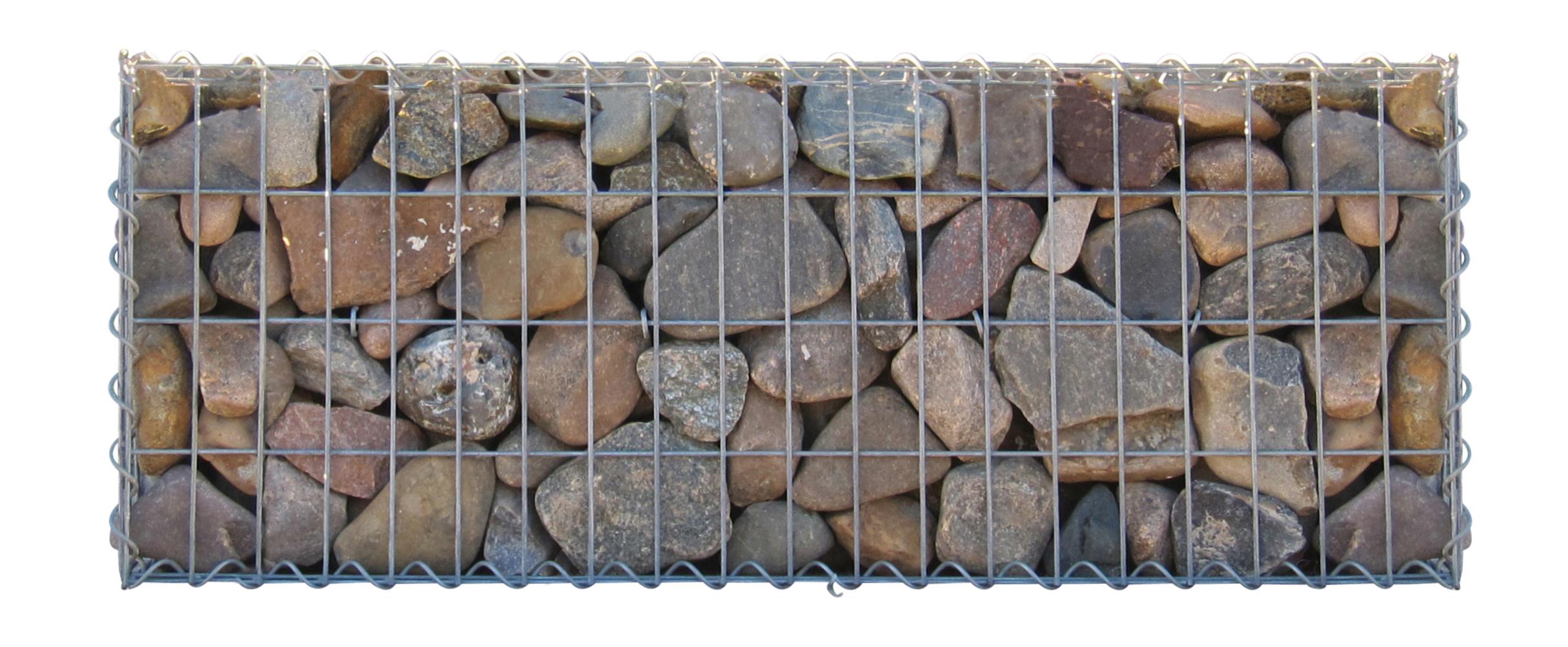 Gabion 100 cm x 40 cm x 30 cm (L x H x P), mailles 5 cm x 10 cm, spirale