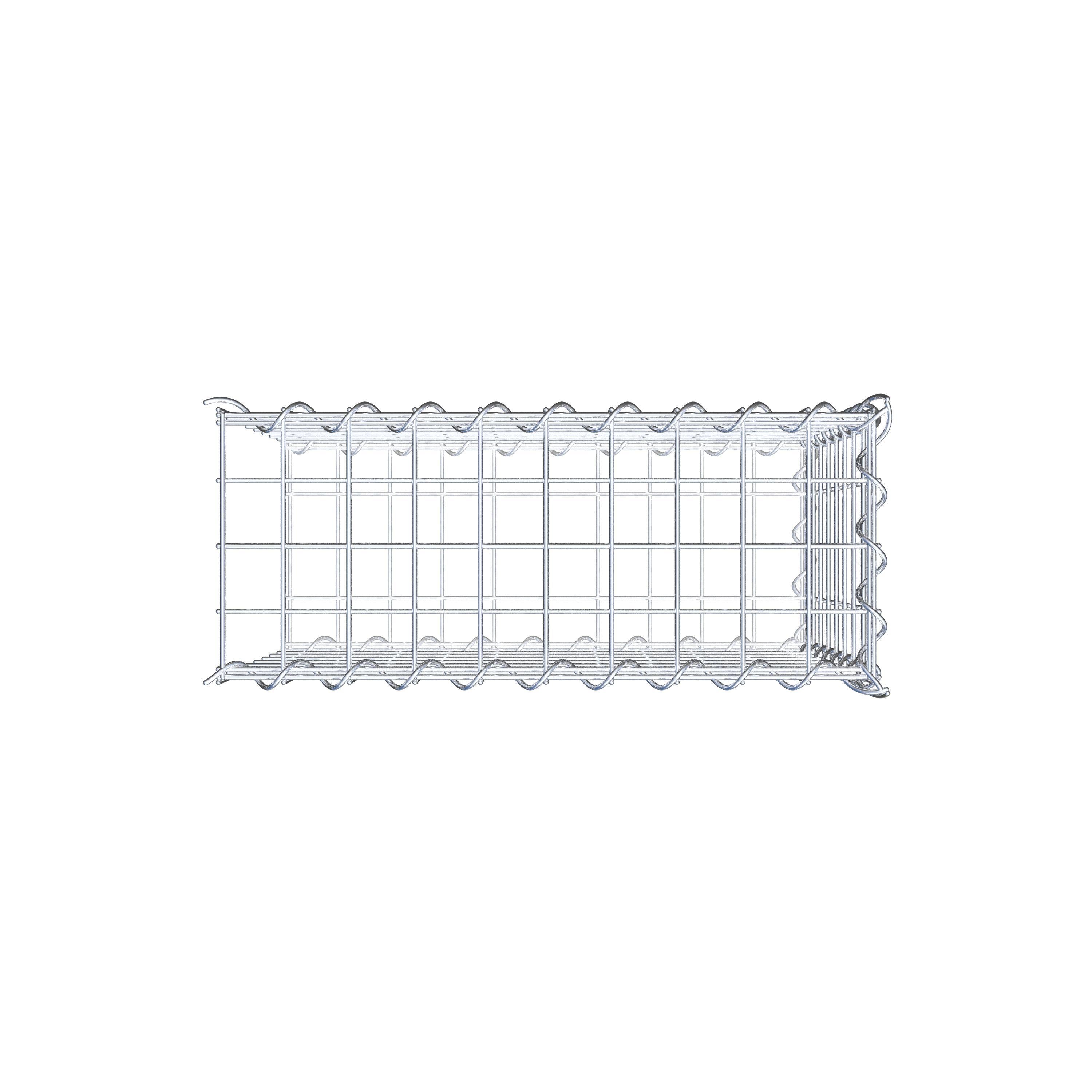 Anbaugabione Typ 2 50 cm x 40 cm x 20 cm (L x H x T), Maschenweite 5 cm x 5 cm, Spirale