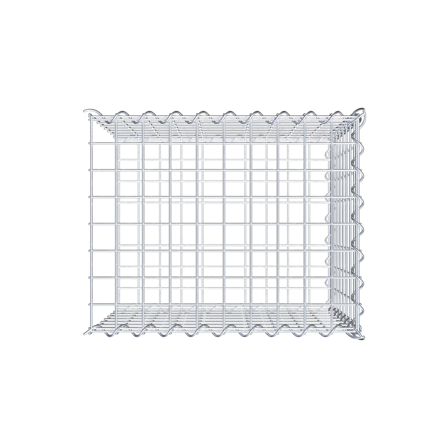 Extra gabion typ 2 50 cm x 40 cm x 40 cm (L x H x D), maskstorlek 5 cm x 5 cm, spiral