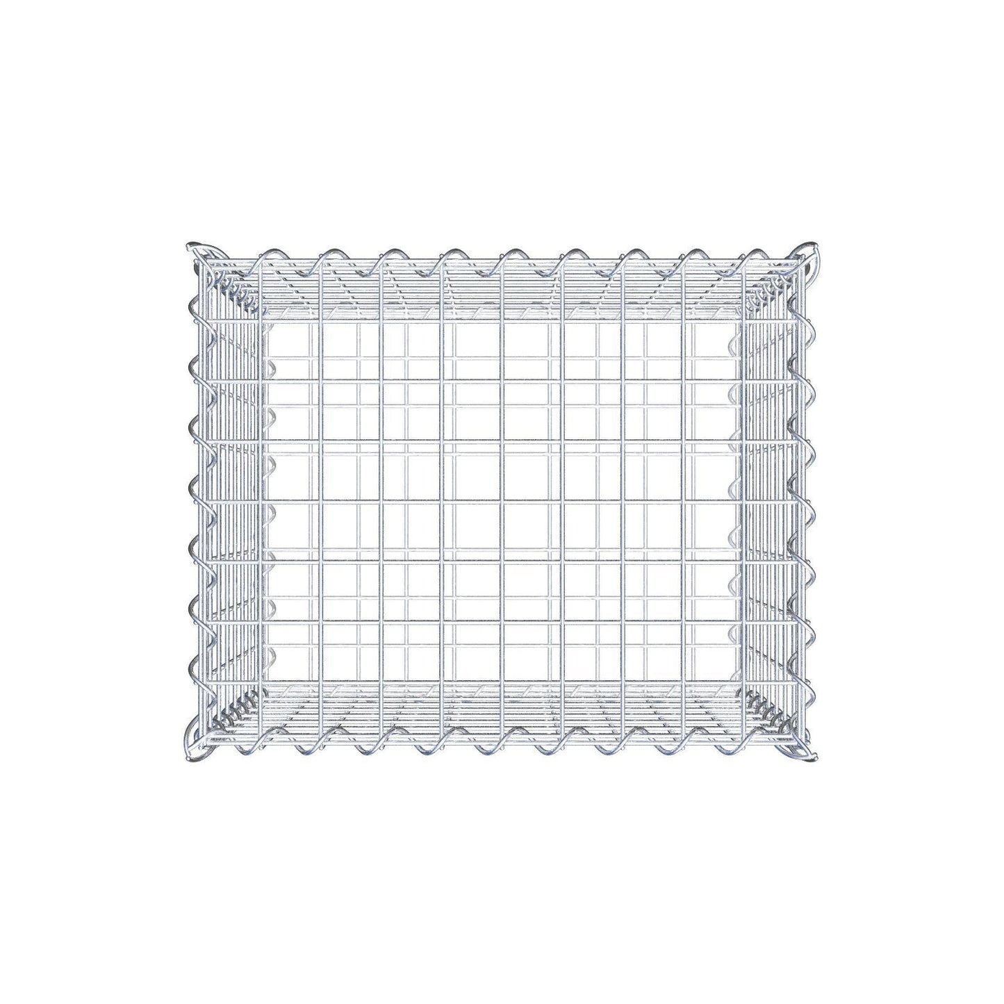 Gabião 50 cm x 40 cm x 40 cm (C x A x P), malhagem 5 cm x 5 cm, espiral