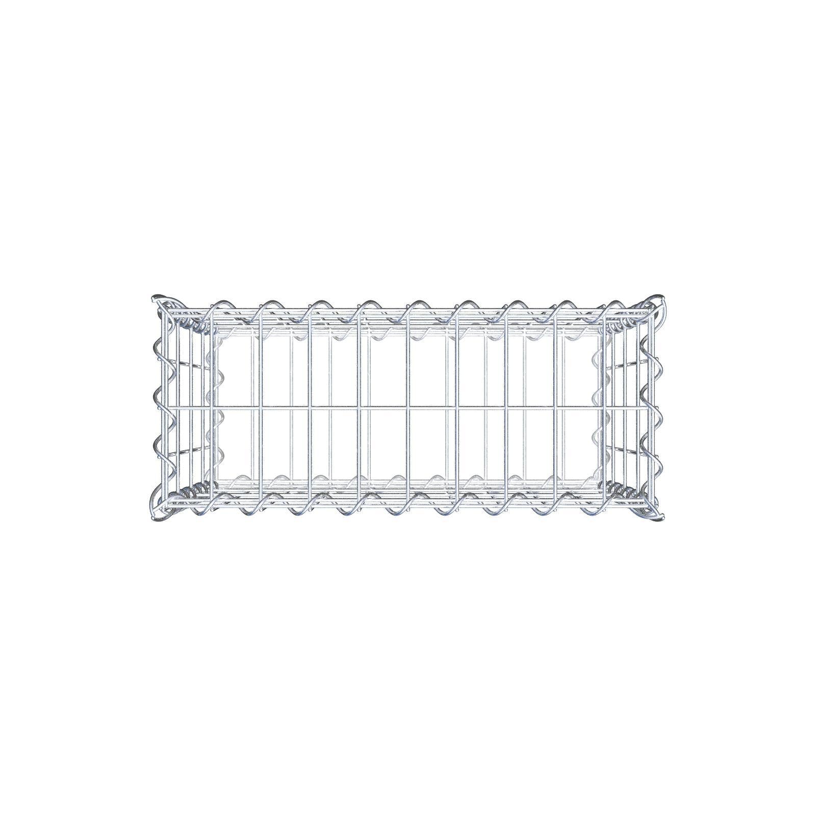 Gabion 50 cm x 40 cm x 20 cm (L x H x D), maskstorlek 5 cm x 10 cm, spiral