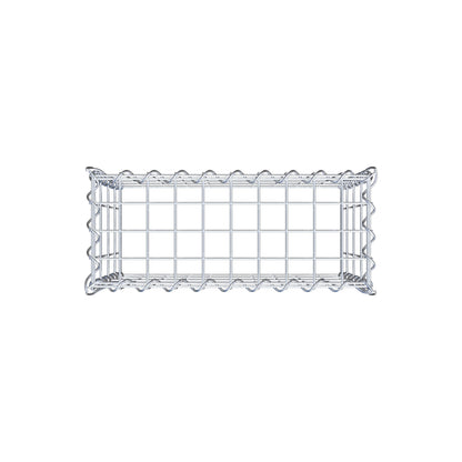 Grown-on gabion type 3 50 cm x 40 cm x 20 cm (L x H x D), mesh size 5 cm x 10 cm, spiral