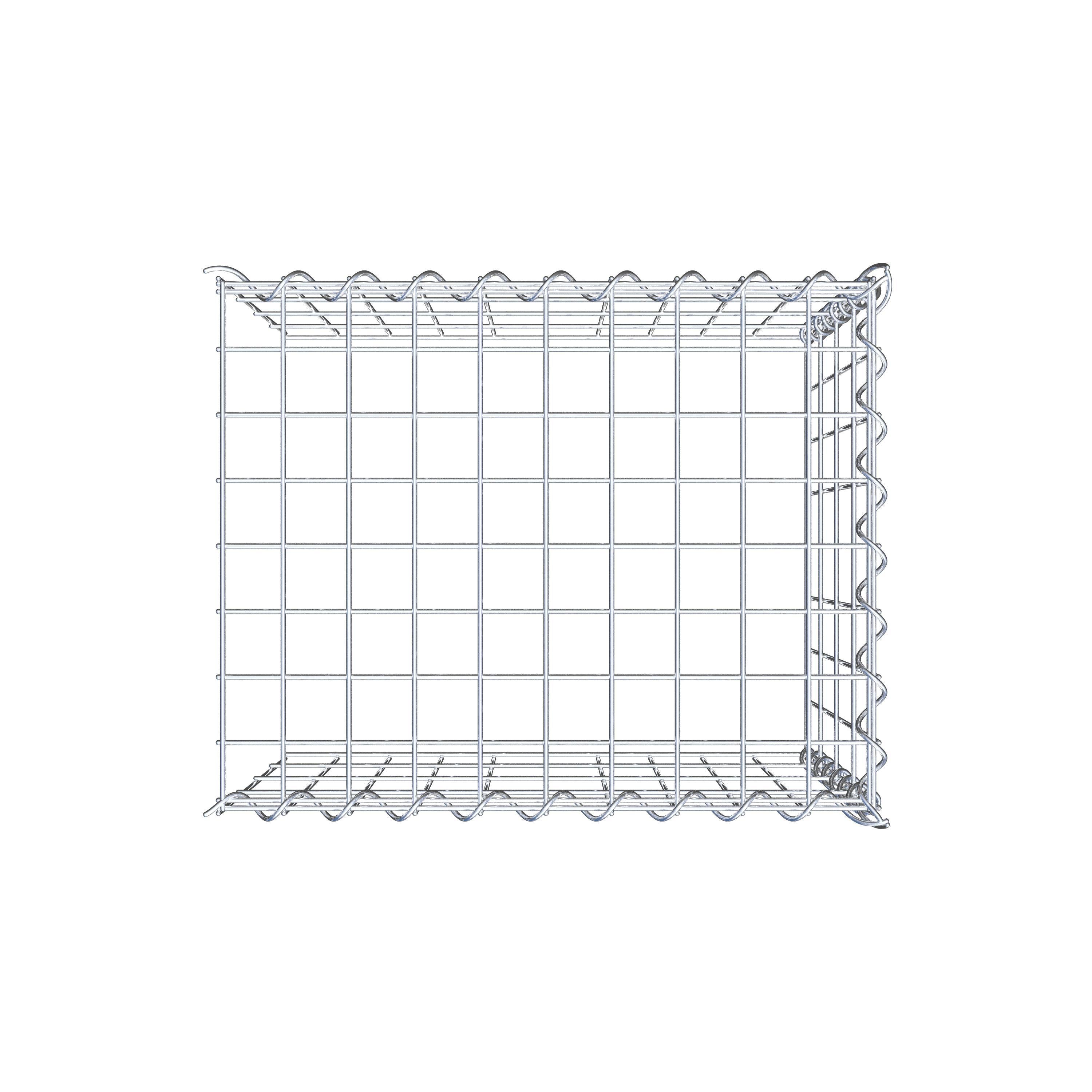 Opvokset gabion type 4 50 cm x 40 cm x 40 cm (L x H x D), maskestørrelse 5 cm x 10 cm, spiral