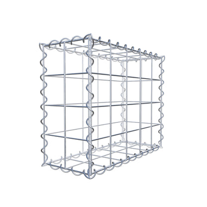 Gabbione 50 cm x 40 cm x 20 cm (L x H x P), maglia 10 cm x 10 cm, spirale