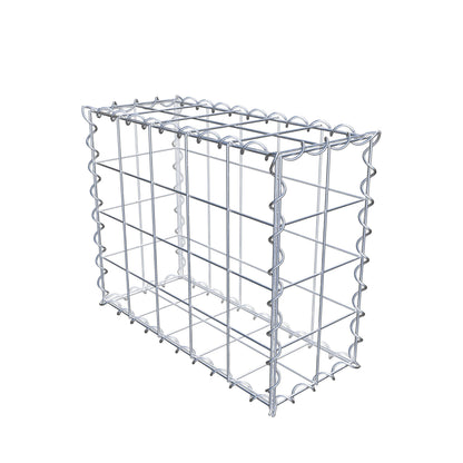 Gabbione 50 cm x 40 cm x 20 cm (L x H x P), maglia 10 cm x 10 cm, spirale