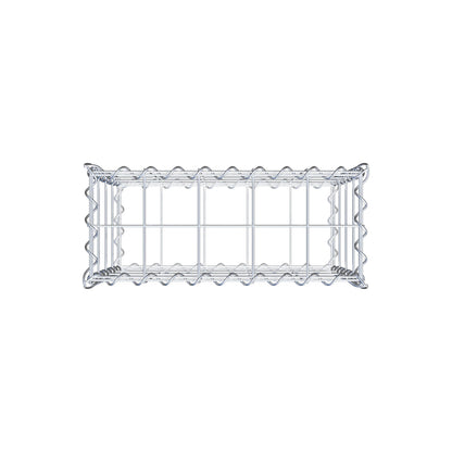 Gabbione 50 cm x 40 cm x 20 cm (L x H x P), maglia 10 cm x 10 cm, spirale