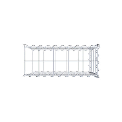 Gabião tipo 2 50 cm x 40 cm x 20 cm (C x A x P), malhagem 10 cm x 10 cm, espiral