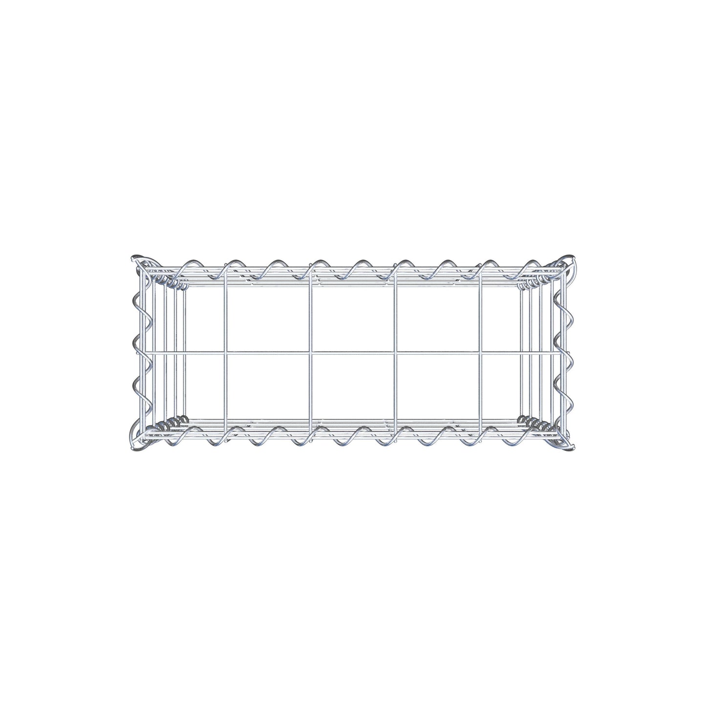 Grown-on gabion type 3 50 cm x 40 cm x 20 cm (L x H x D), mesh size 10 cm x 10 cm, spiral