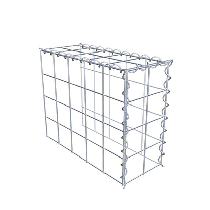 Opvokset gabion type 4 50 cm x 40 cm x 20 cm (L x H x D), maskestørrelse 10 cm x 10 cm, spiral