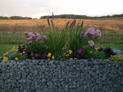 Rechthoekig verhoogd bed 200 cm x 100 cm x 100 cm (L x H x D), maaswijdte 5 x 5 cm, wanddikte 10 cm