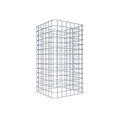 Colonne de gabion 37 x 37 cm MW 5 x 5 cm carré