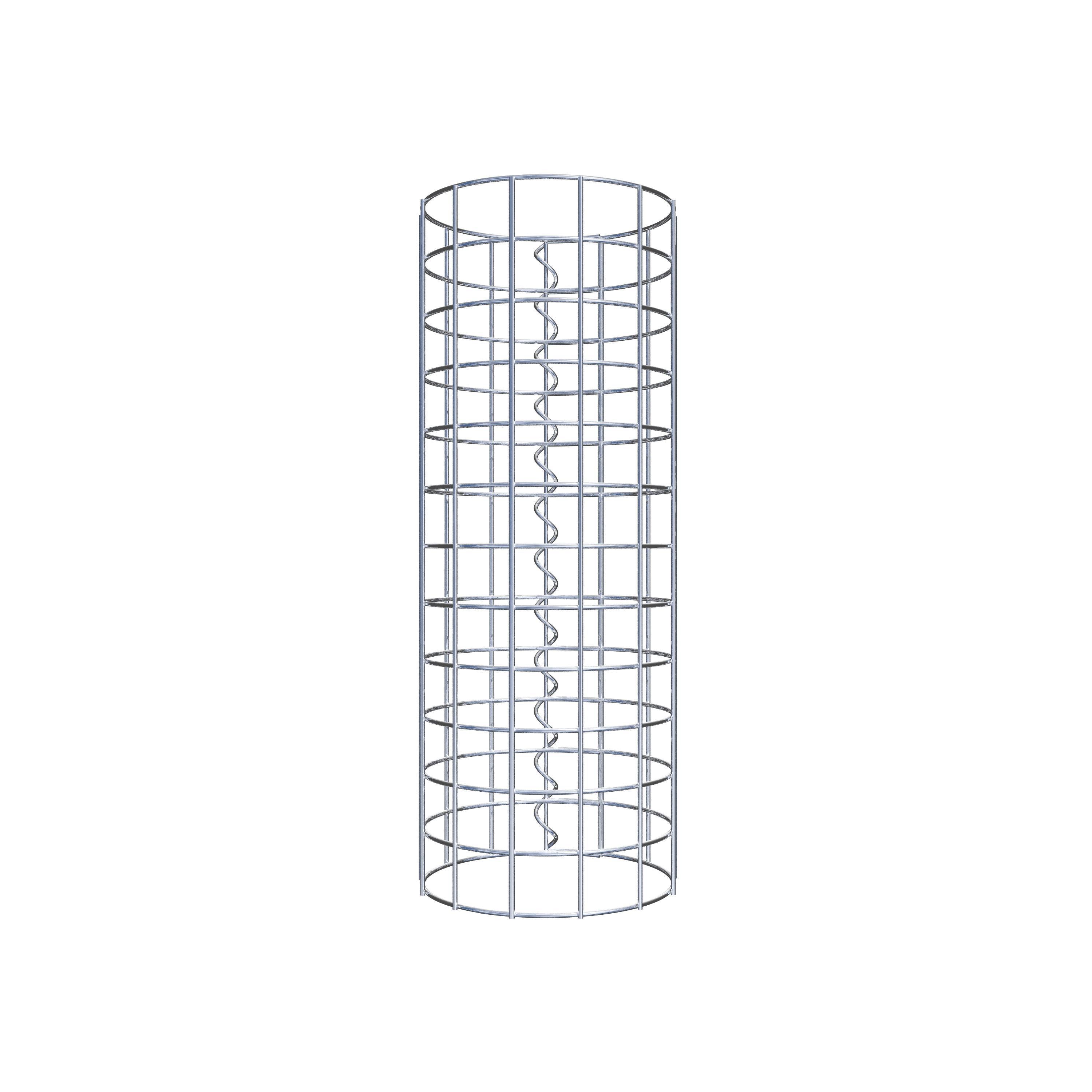 Coluna de gabião diâmetro 22 cm MW 5 x 5 cm redondo