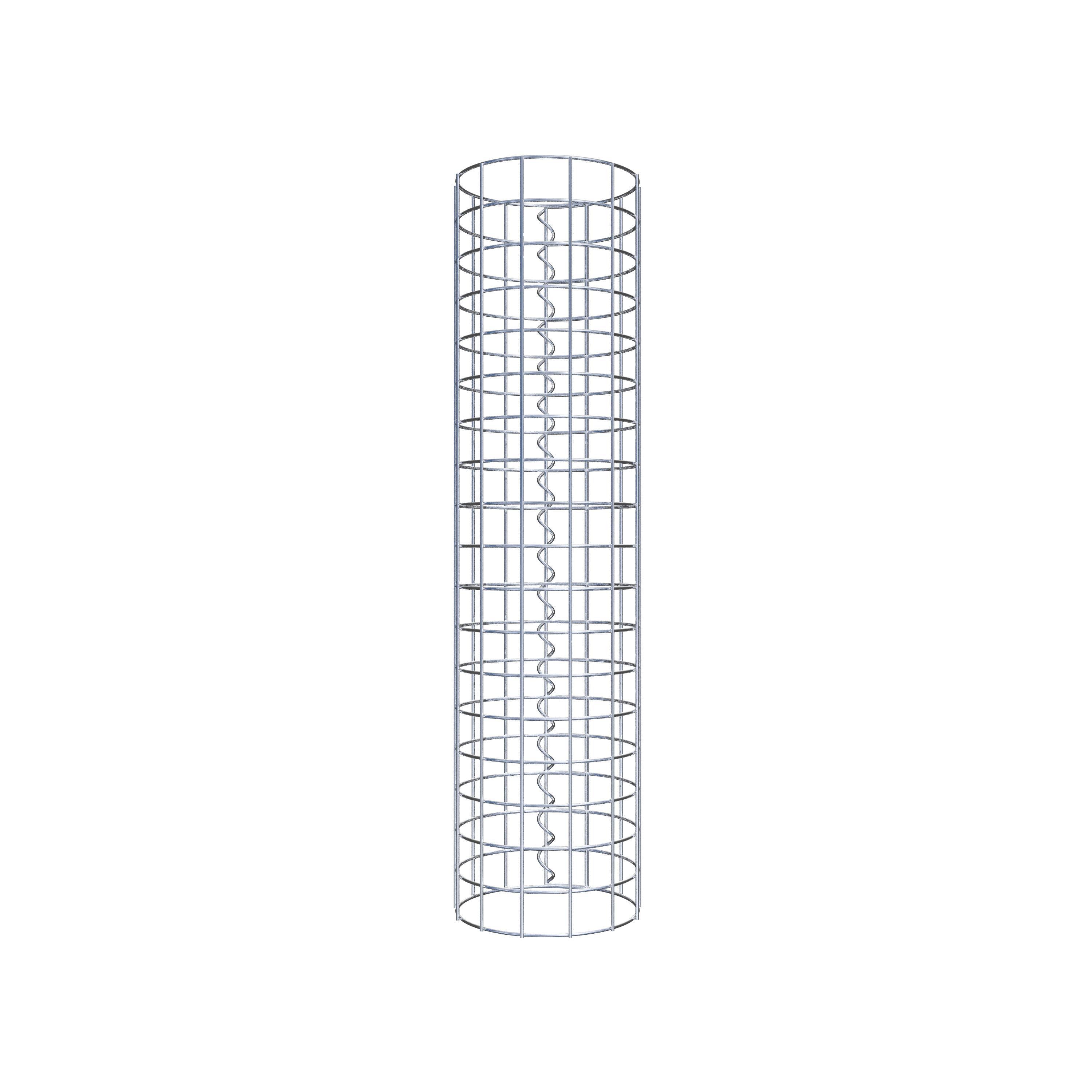 Gabionsøjle diameter 22 cm MW 5 x 5 cm rund