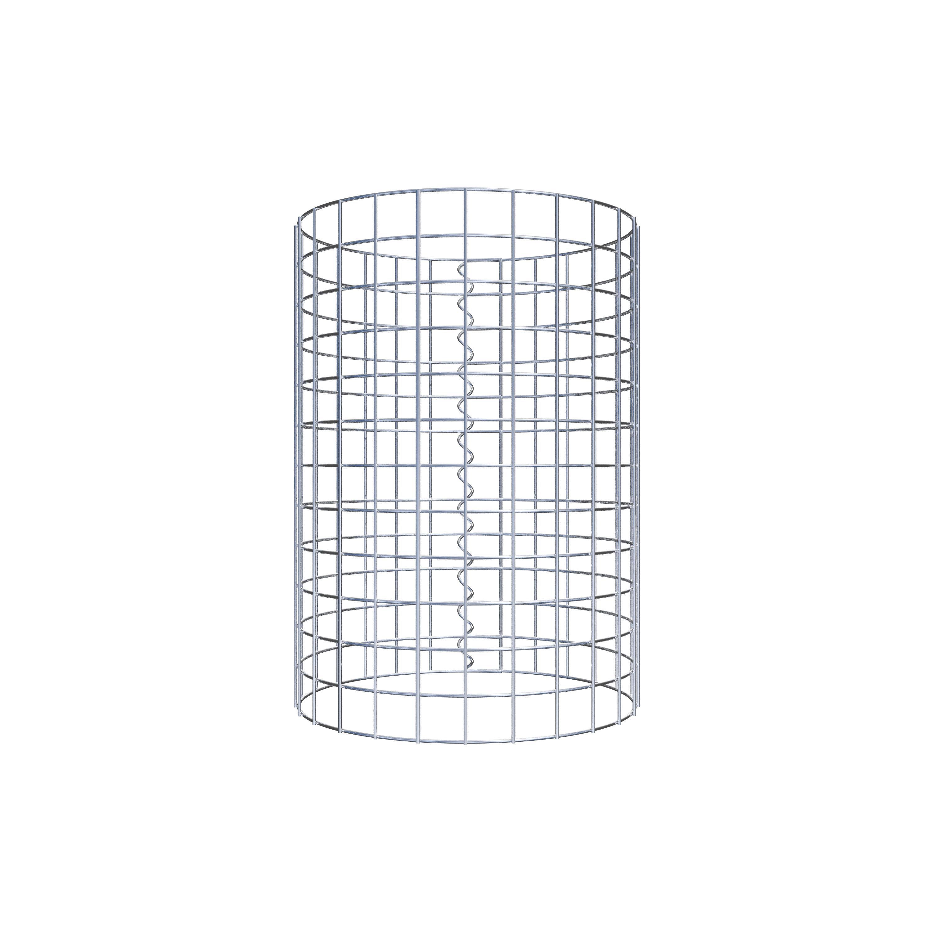 Coluna de gabião diâmetro 42 cm MW 5 x 5 cm redondo