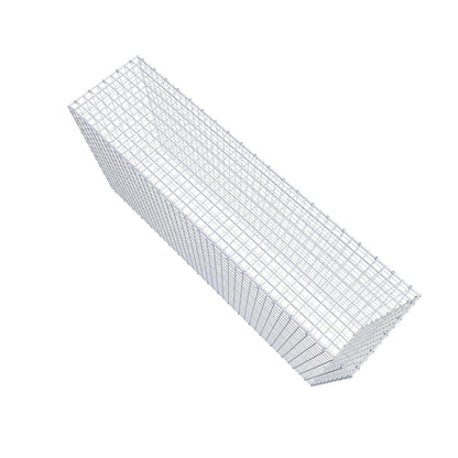 Gabion 200 cm x 100 cm x 50 cm (L x H x P), mailles 5 x 5 cm, anneau en spirale