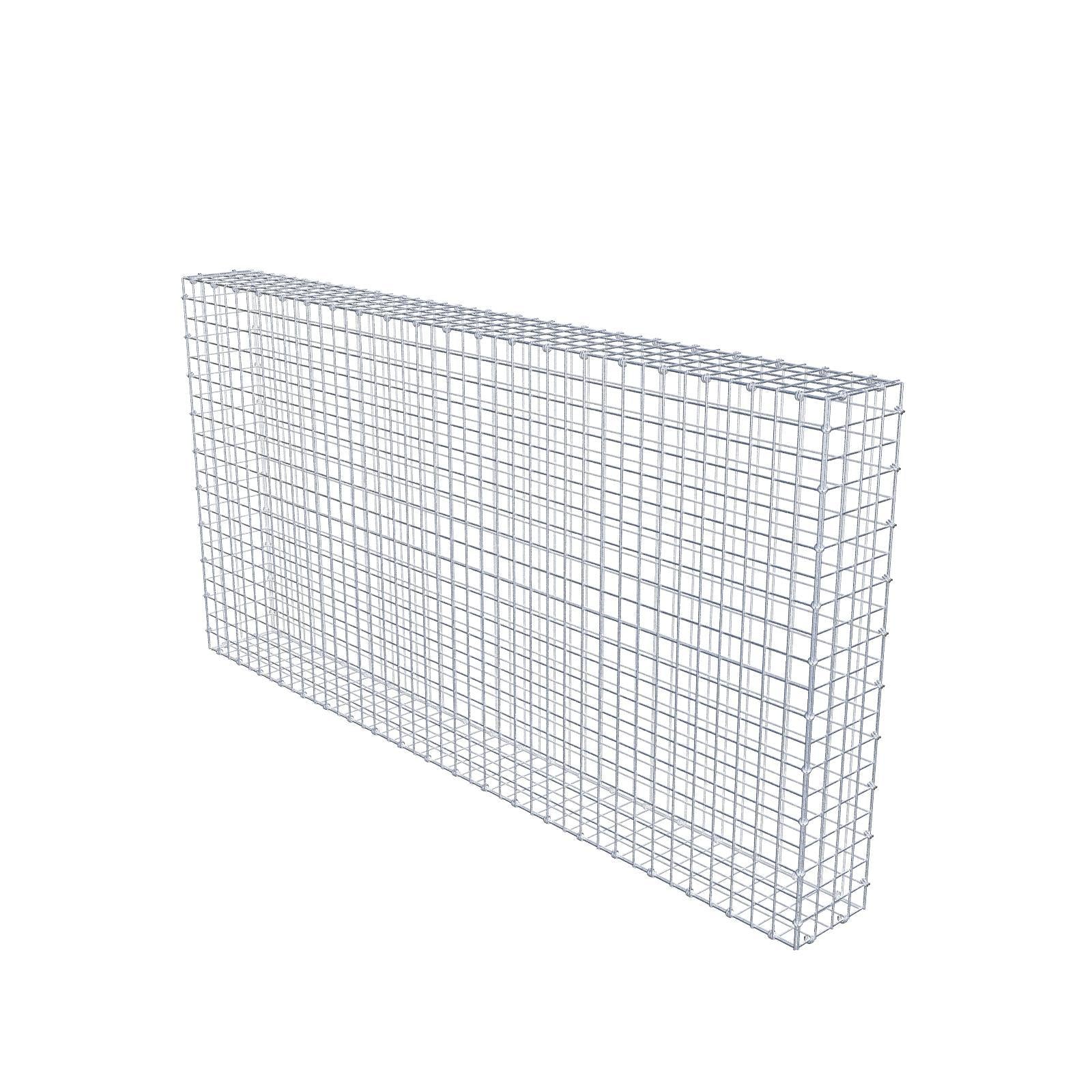 Gabion 200 cm x 100 cm x 20 cm (L x H x D), mesh size 5 x 5 cm, spiral ring
