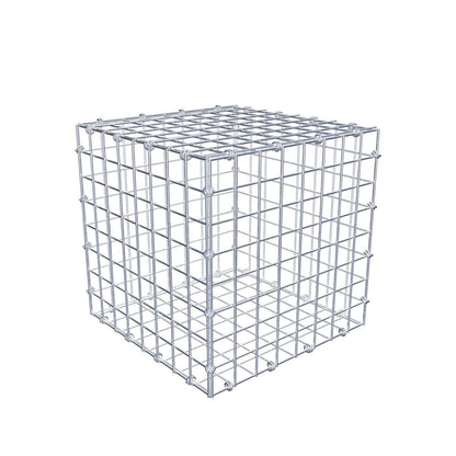 Gabion 40 cm x 40 cm x 40 cm (L x H x D), maskstorlek 5 x 5 cm, spiralring