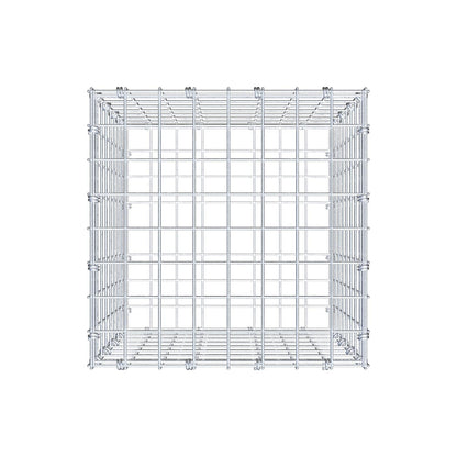 Gabion 40 cm x 40 cm x 40 cm (L x H x D), maskstorlek 5 x 5 cm, spiralring