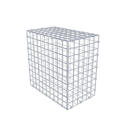 Gabion 50 cm x 50 cm x 30 cm (L x H x D), maskestørrelse 5 x 5 cm, spiralring