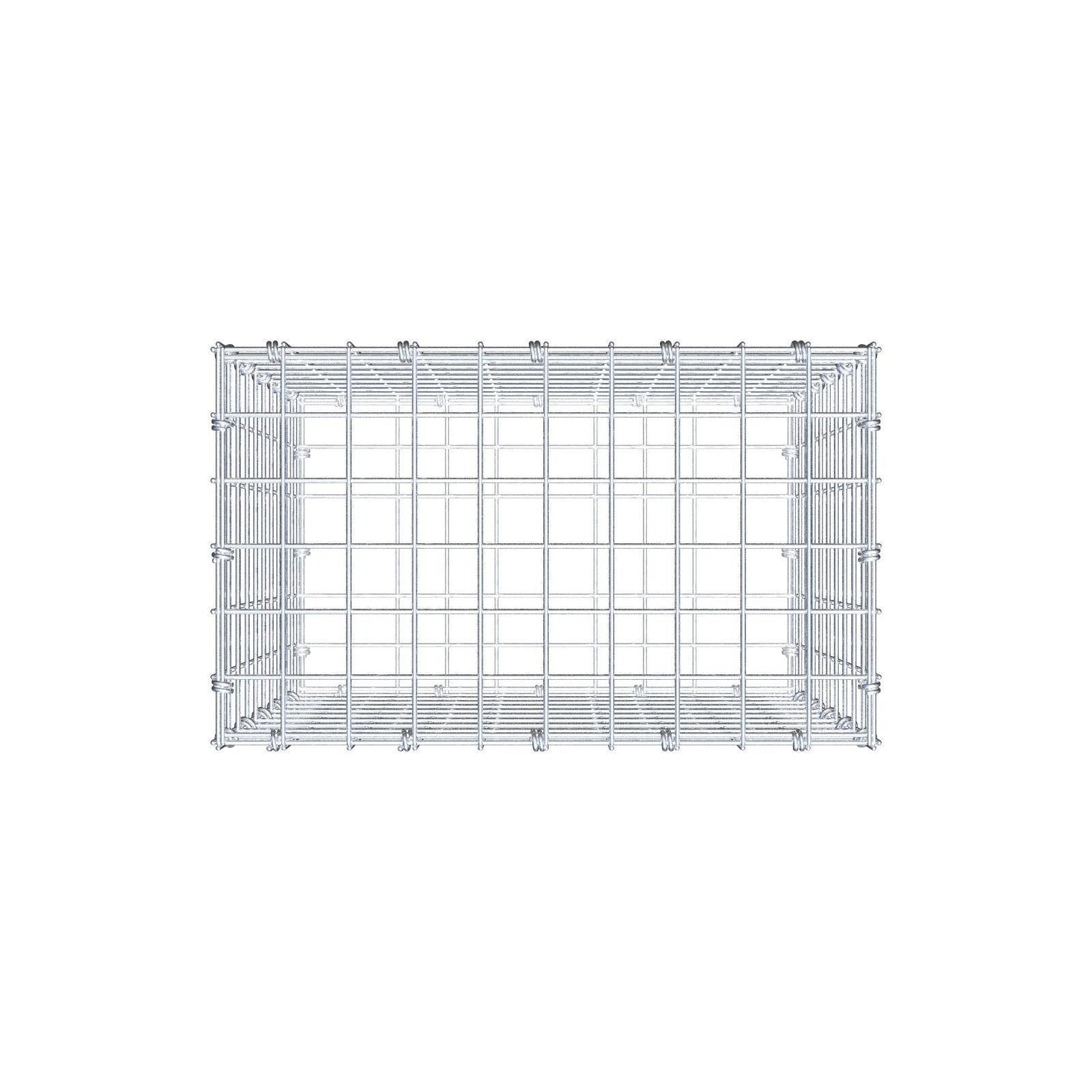 Gabion 50 cm x 50 cm x 30 cm (L x H x D), mesh size 5 x 5 cm, spiral ring
