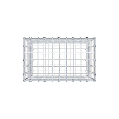 Gabion 50 cm x 50 cm x 30 cm (L x H x D), maskestørrelse 5 x 5 cm, spiralring