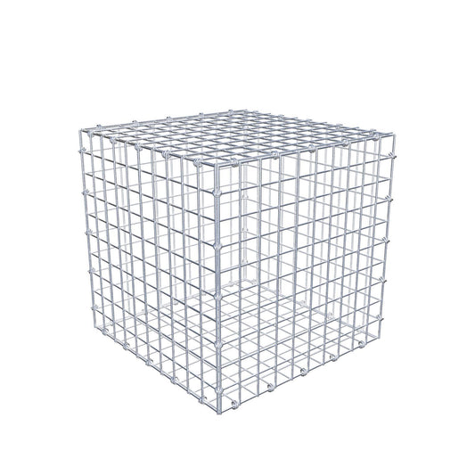 Gabion 50 cm x 50 cm x 50 cm (L x H x D), mesh size 5 x 5 cm, spiral ring