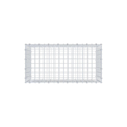 Gabion 80 cm x 40 cm x 40 cm (L x H x D), mesh size 5 x 5 cm, spiral ring