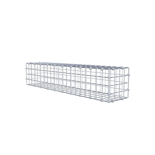 Gabião 100 cm x 20 cm x 20 cm (C x A x P), malhagem 5 x 5 cm, anel espiral