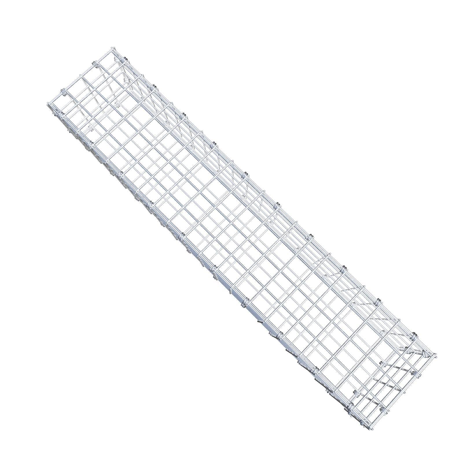 Gabion 100 cm x 20 cm x 20 cm (L x H x D), maskestørrelse 5 x 5 cm, spiralring
