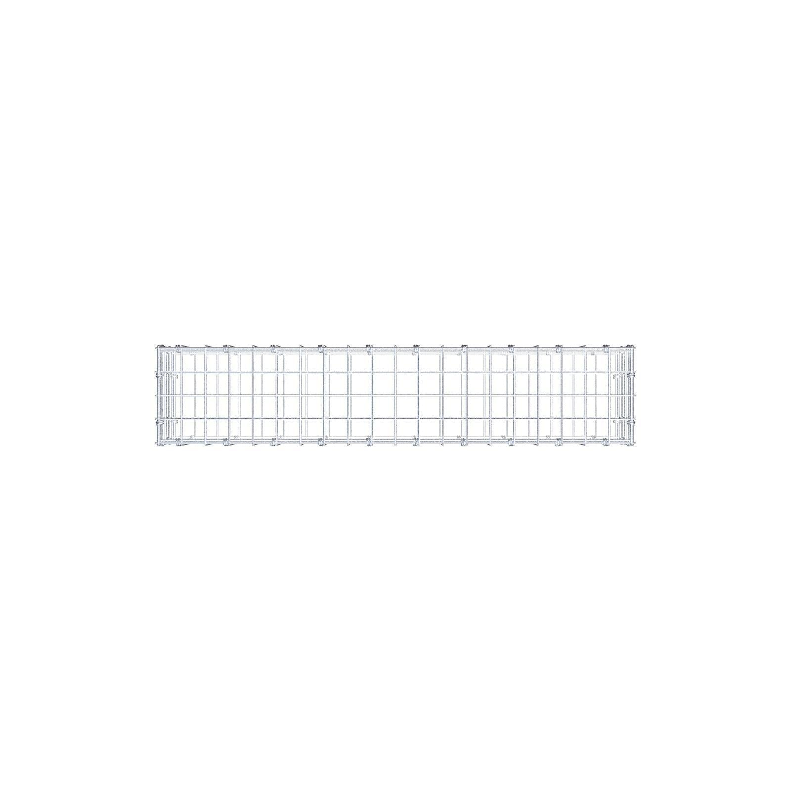 Gabion 100 cm x 20 cm x 20 cm (L x H x D), maskestørrelse 5 x 5 cm, spiralring