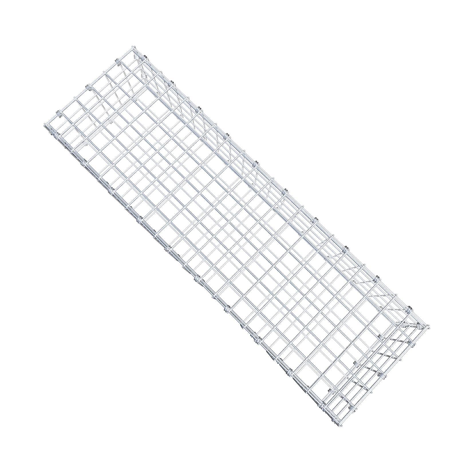 Gabion 100 cm x 20 cm x 30 cm (L x H x D), maskstorlek 5 x 5 cm, spiralring