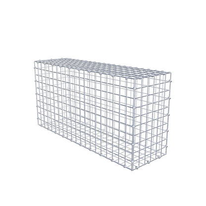 Gabion 100 cm x 50 cm x 30 cm (L x H x D), maskstorlek 5 x 5 cm, spiralring