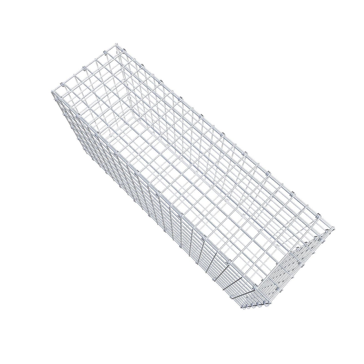 Gabion 100 cm x 50 cm x 30 cm (L x H x D), maskstorlek 5 x 5 cm, spiralring