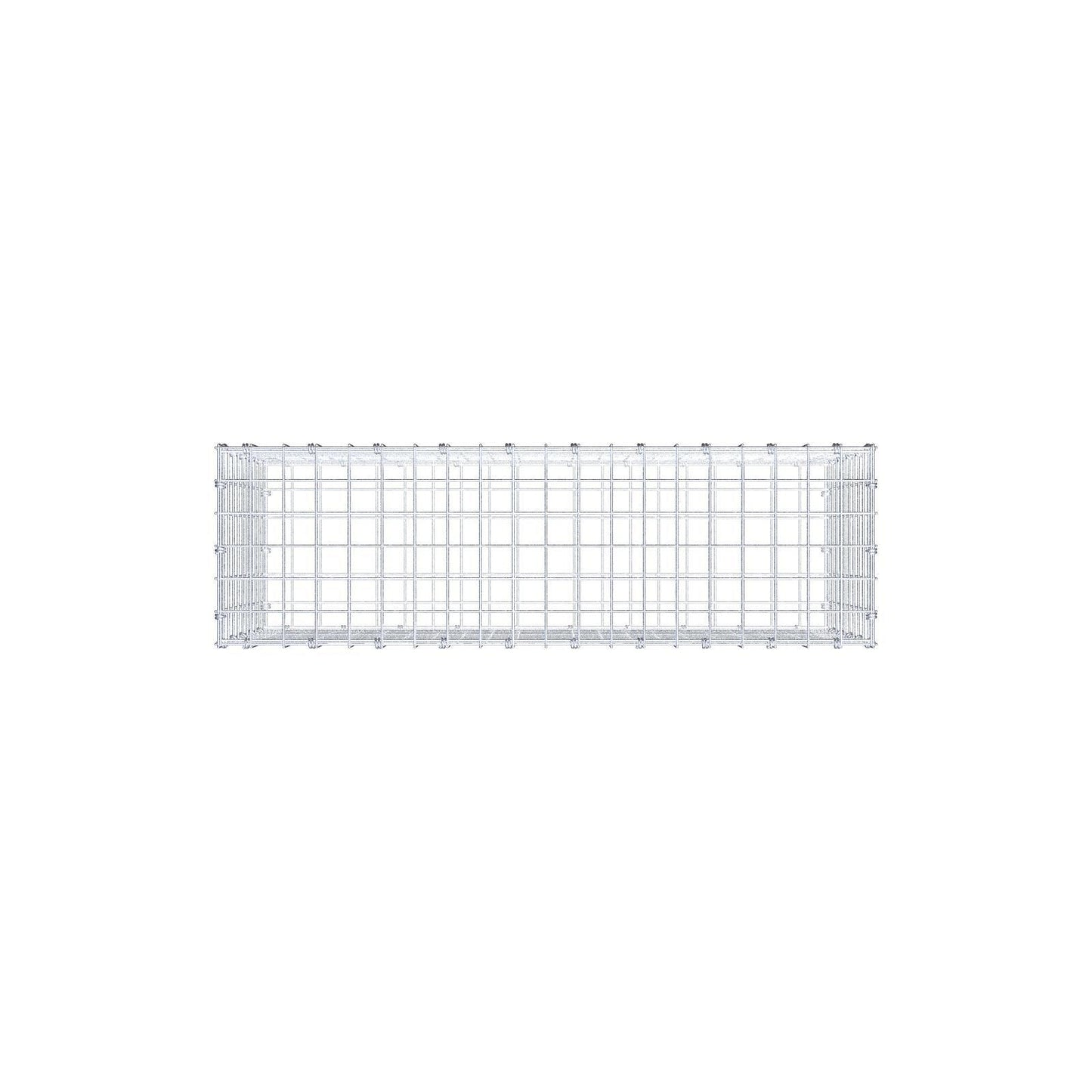 Gabion 100 cm x 50 cm x 30 cm (L x H x D), maskstorlek 5 x 5 cm, spiralring