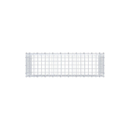 Gabion 100 cm x 50 cm x 30 cm (L x H x D), maskstorlek 5 x 5 cm, spiralring