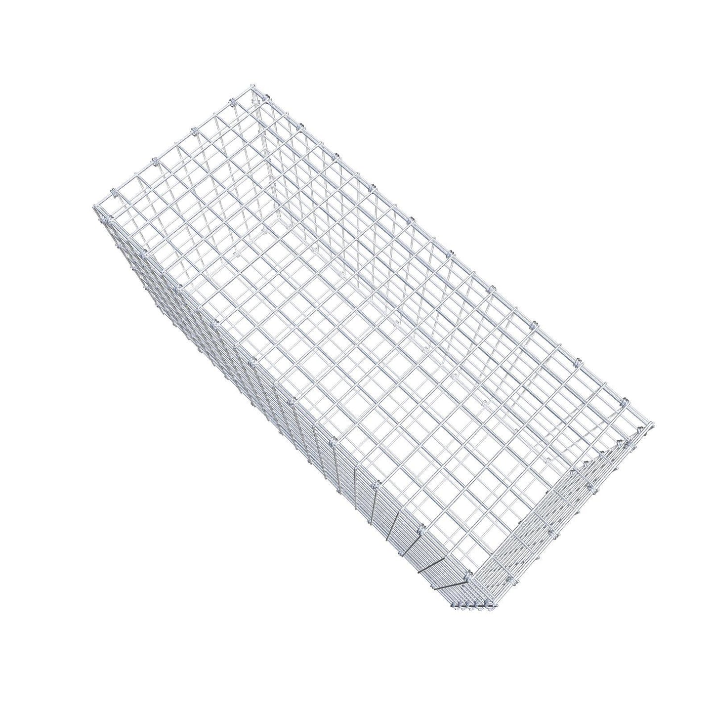 Gabion 100 cm x 50 cm x 40 cm (L x H x D), maskstorlek 5 x 5 cm, spiralring