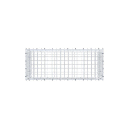 Gabion 100 cm x 50 cm x 40 cm (L x H x D), maskstorlek 5 x 5 cm, spiralring