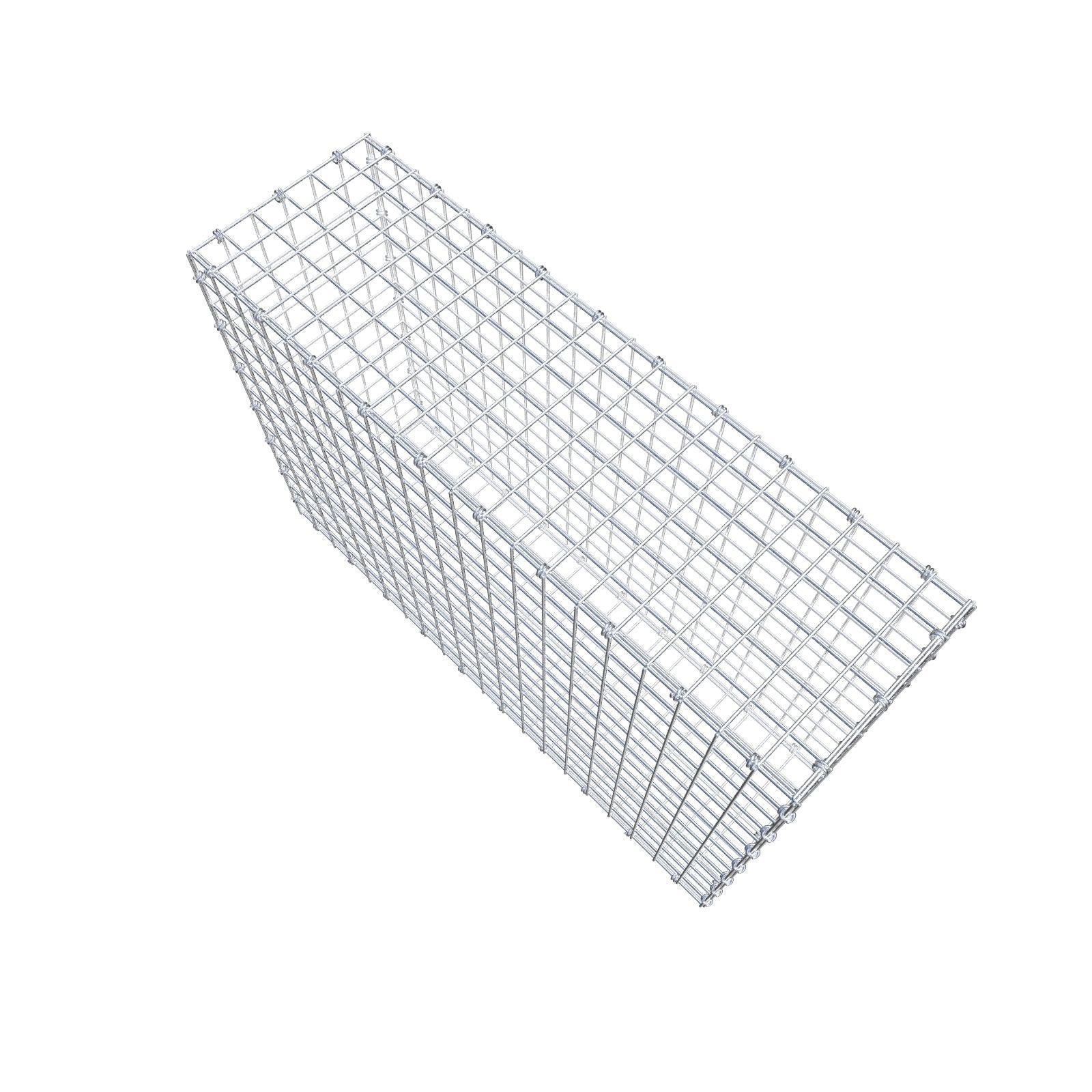 Gabion 100 cm x 70 cm x 30 cm (L x H x D), maskstorlek 5 x 5 cm, spiralring