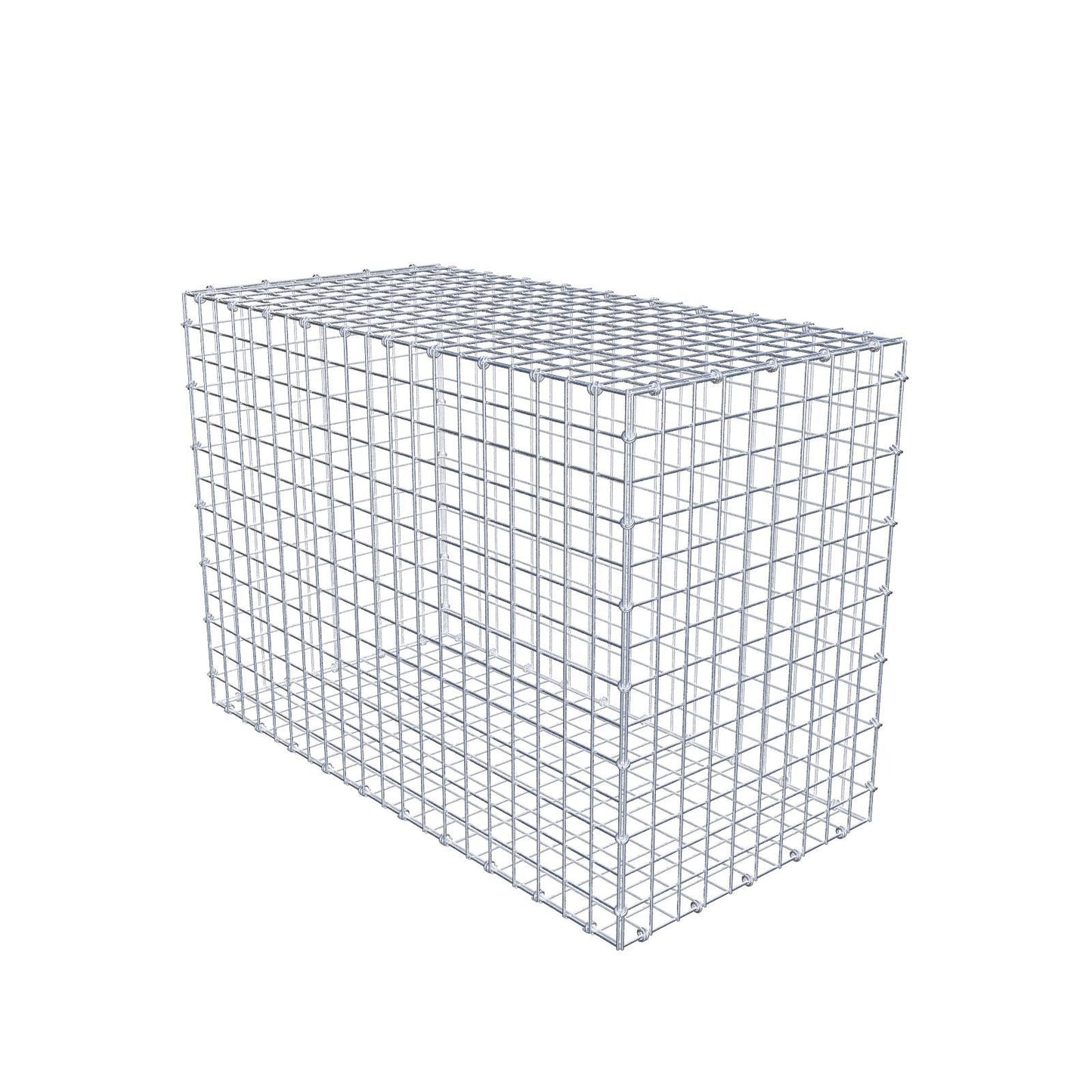Gabion 100 cm x 70 cm x 50 cm (L x H x D), maskestørrelse 5 x 5 cm, spiralring