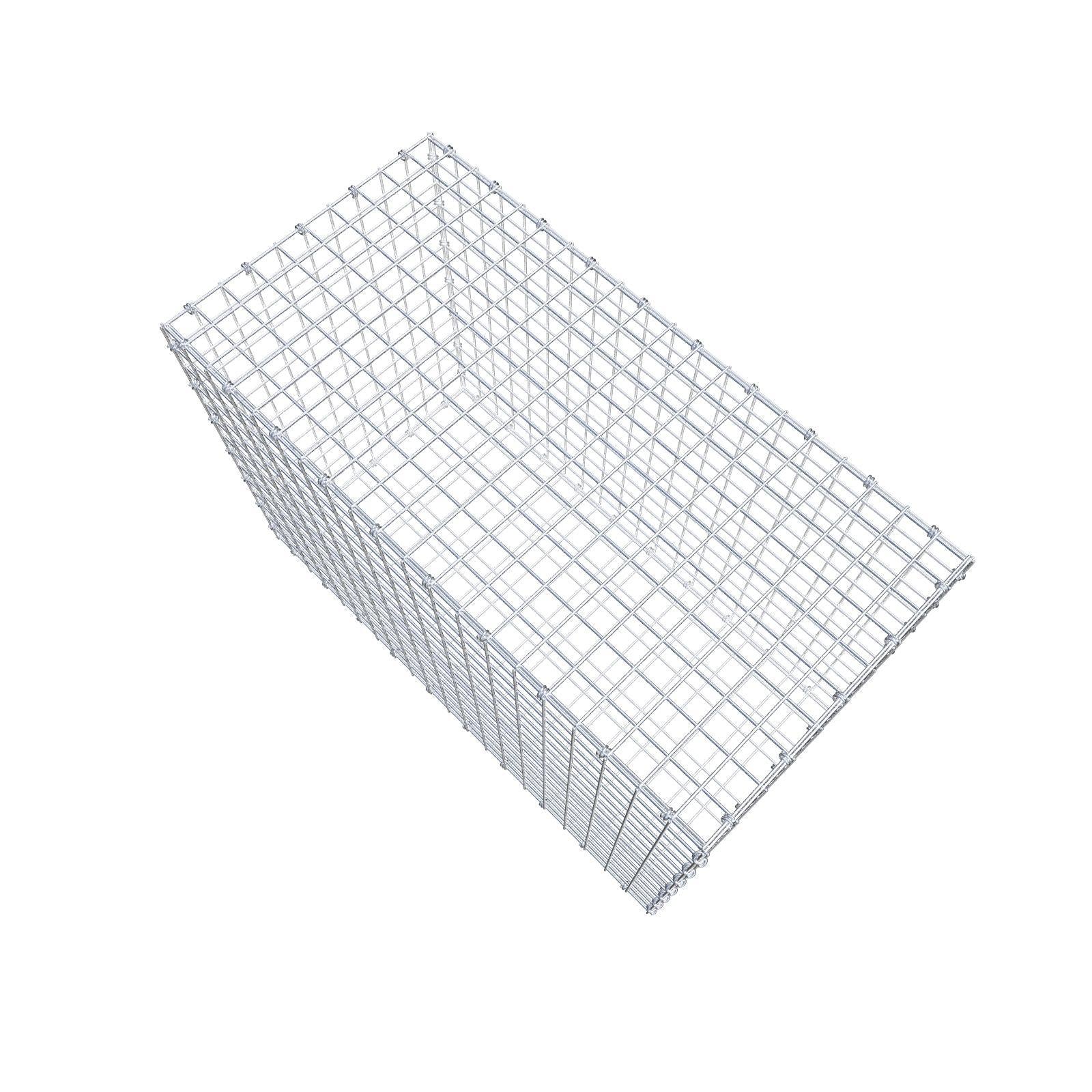 Gabion 100 cm x 70 cm x 50 cm (L x H x D), maskstorlek 5 x 5 cm, spiralring