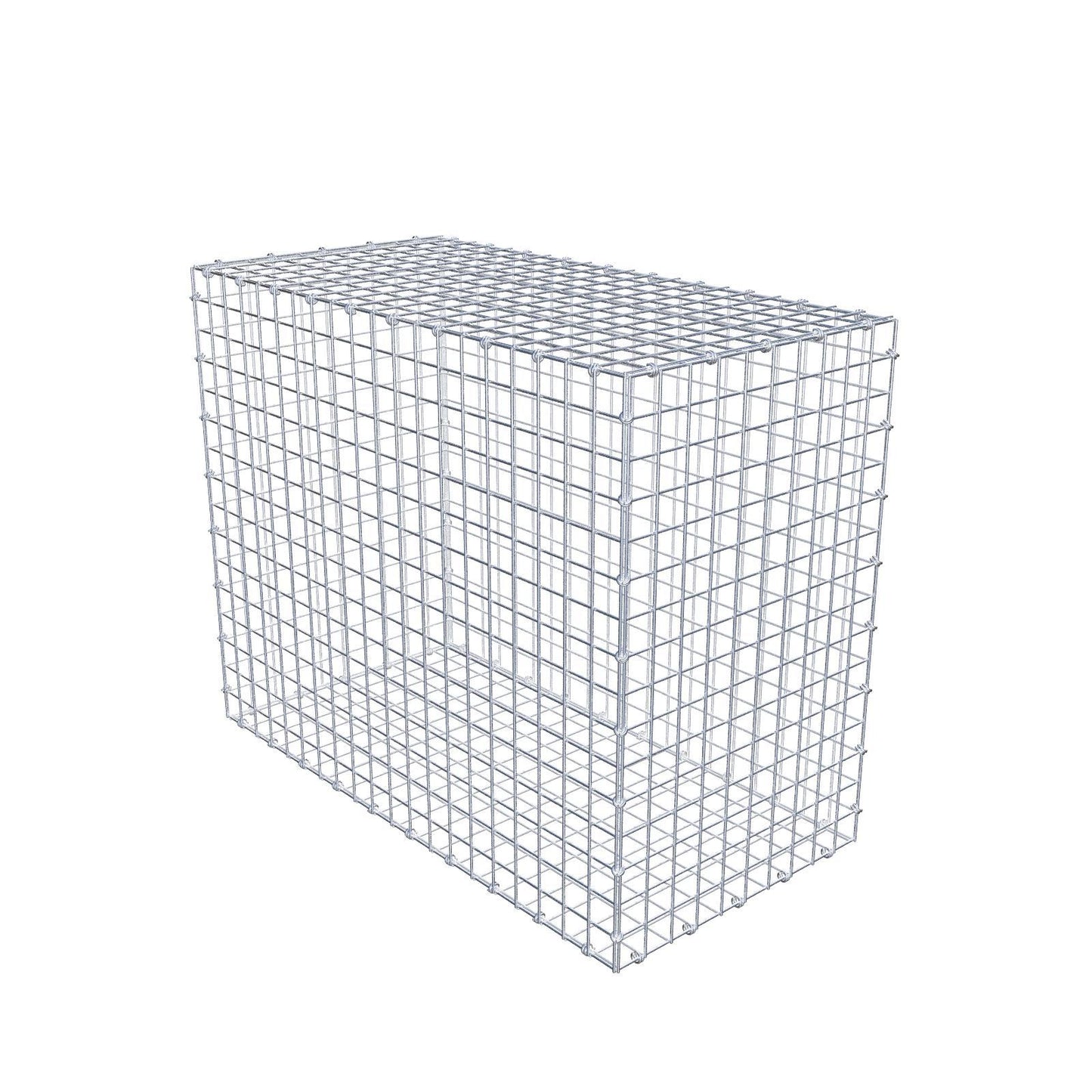 Gabion 100 cm x 80 cm x 50 cm (L x H x D), maskstorlek 5 x 5 cm, spiralring