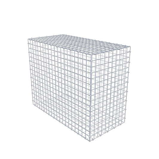 Gabbione 100 cm x 80 cm x 50 cm (L x H x P), maglia 5 x 5 cm, anello a spirale