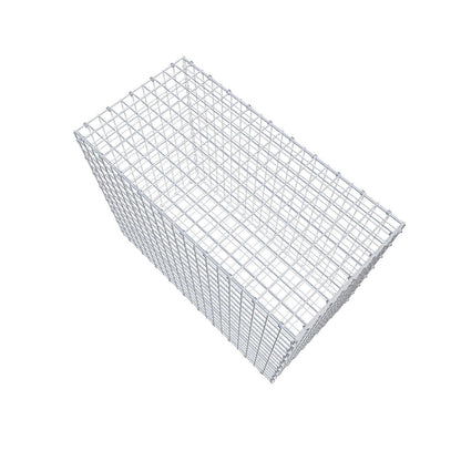Gabion 100 cm x 80 cm x 50 cm (L x H x D), maskstorlek 5 x 5 cm, spiralring
