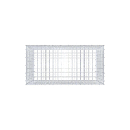 Gabion 100 cm x 80 cm x 50 cm (L x H x D), maskstorlek 5 x 5 cm, spiralring