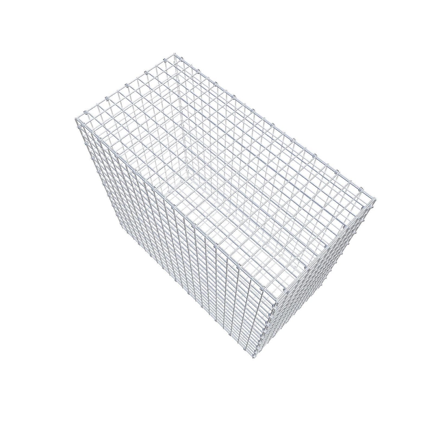 Gabion 100 cm x 90 cm x 50 cm (L x H x P), mailles 5 x 5 cm, anneau en spirale