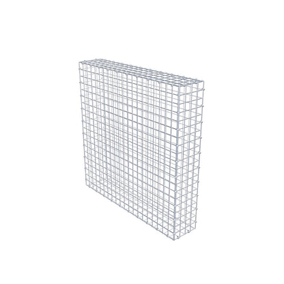 Gabion 100 cm x 100 cm x 20 cm (L x H x D), mesh size 5 x 5 cm, spiral ring